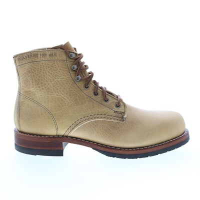 Wolverine 1000 Mile Evans W990148 Мужские Бежевые Кожаные ПовседневныеКлассические Ботинки 14 — купить недорого с доставкой, 15701833